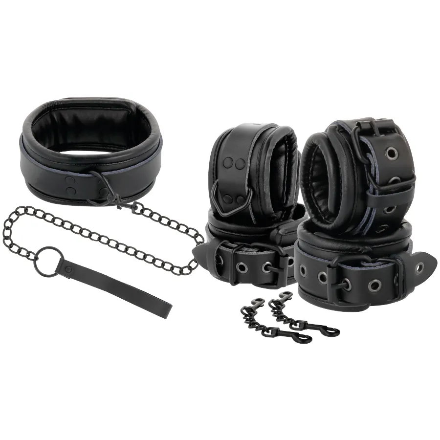 Collier Menottes Cuir Bdsm Darkness - Image 11