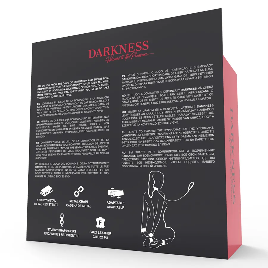 Collier Menottes Cuir Bdsm Darkness - Image 2