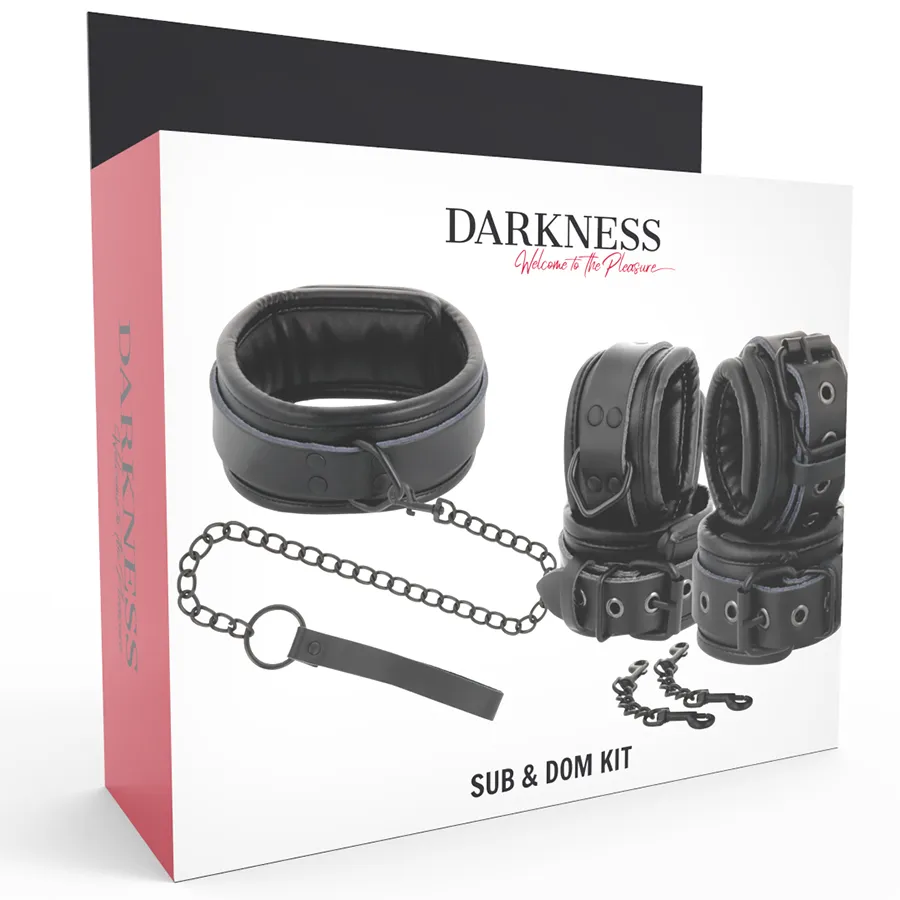 Collier Menottes Cuir Bdsm Darkness - Image 3