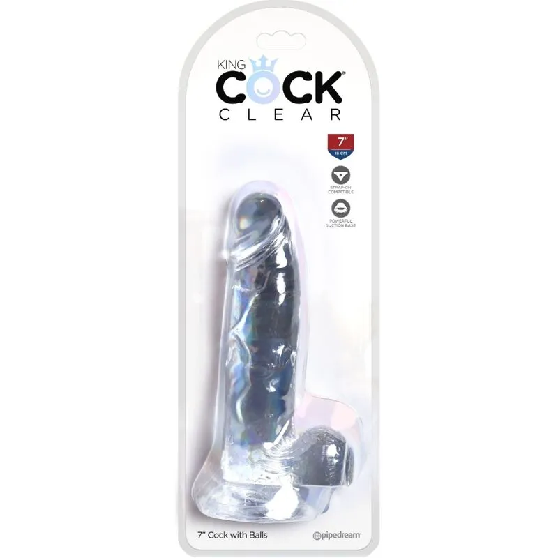 Consolateur Réaliste Translucide King Cock Clear - Image 2