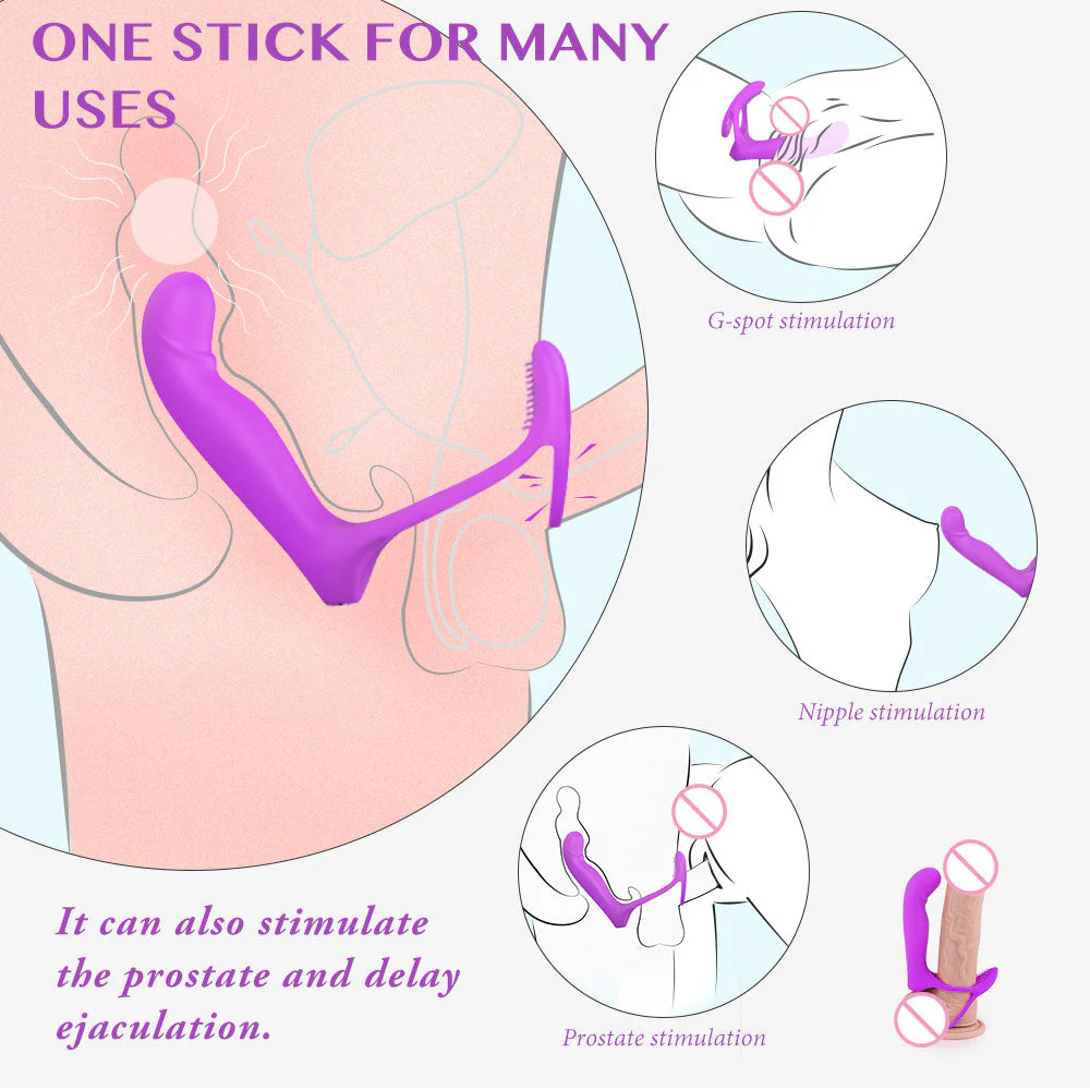 Couples Long Lasting Erection Penis Vibrator And Vagina Clitoris Stimulator - Image 3