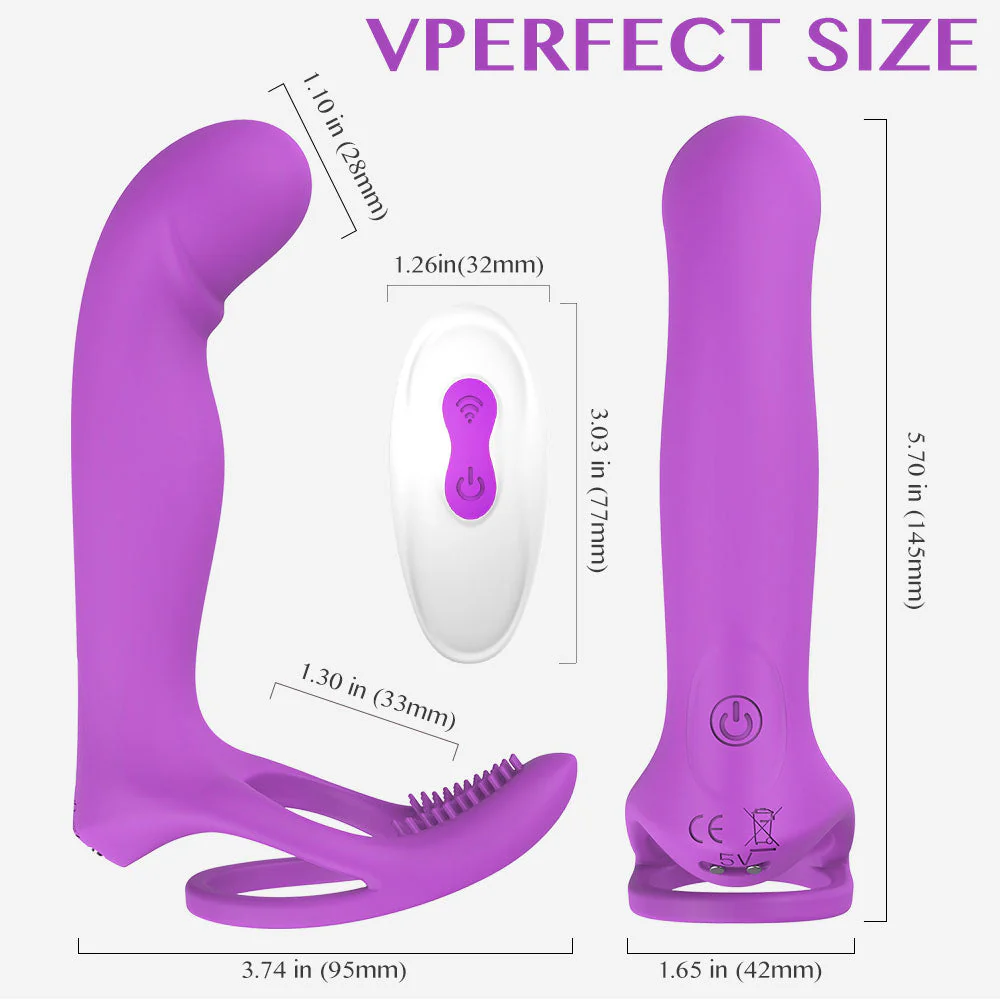 Couples Long Lasting Erection Penis Vibrator And Vagina Clitoris Stimulator - Image 9