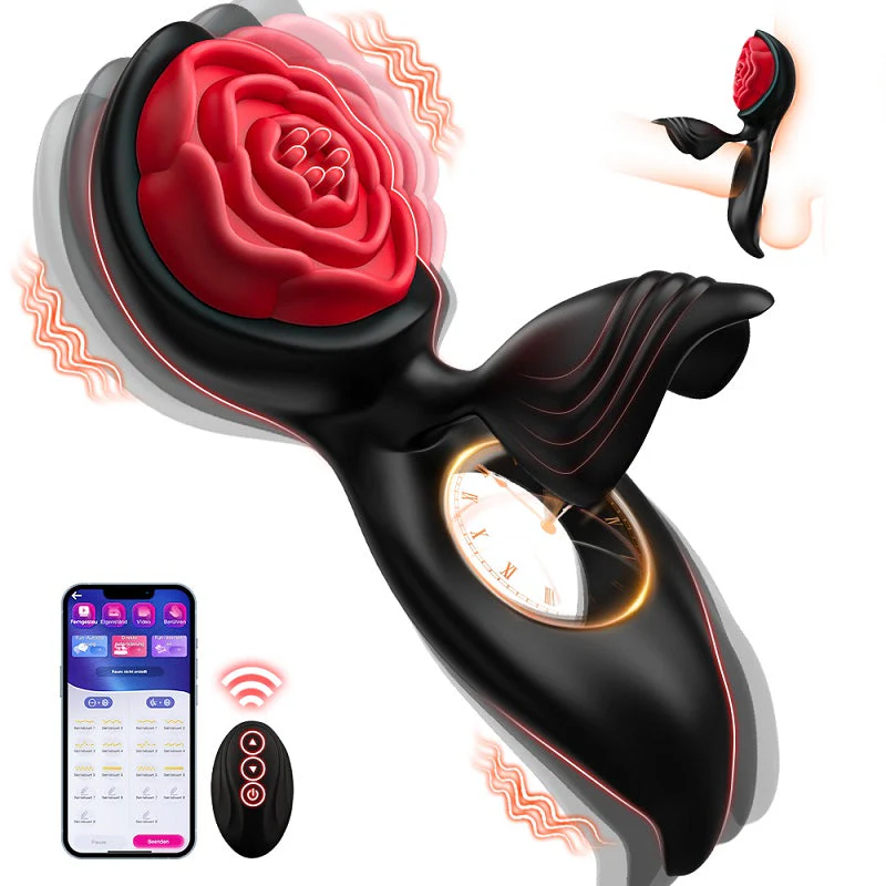 Penisring Vibrator mit Klitoris Hoden Stimulator für Paare mit 9 Vibrationsmodi Sexspielzeug Solo Erotik Sex - Image 2
