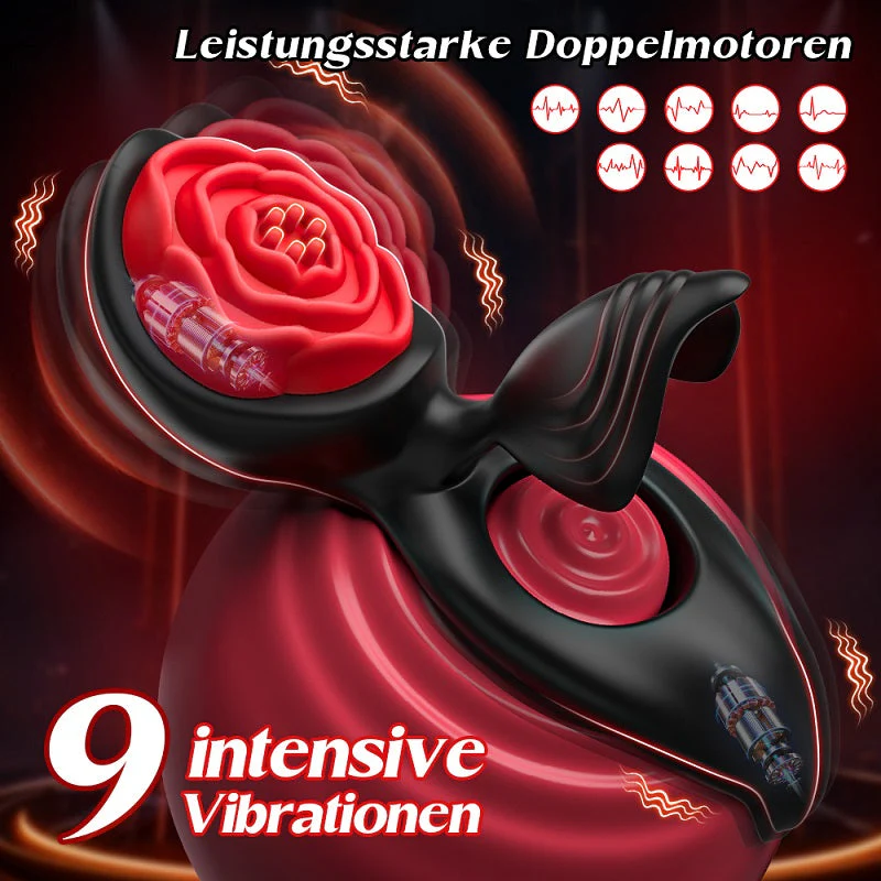 Penisring Vibrator mit Klitoris Hoden Stimulator für Paare mit 9 Vibrationsmodi Sexspielzeug Solo Erotik Sex - Image 4