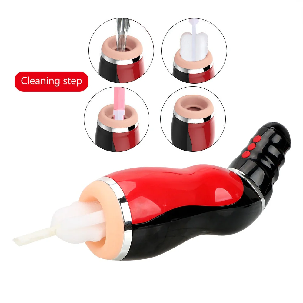 Deep Throat Clip Suction Blowjob Male Masturbation Cup - Image 7