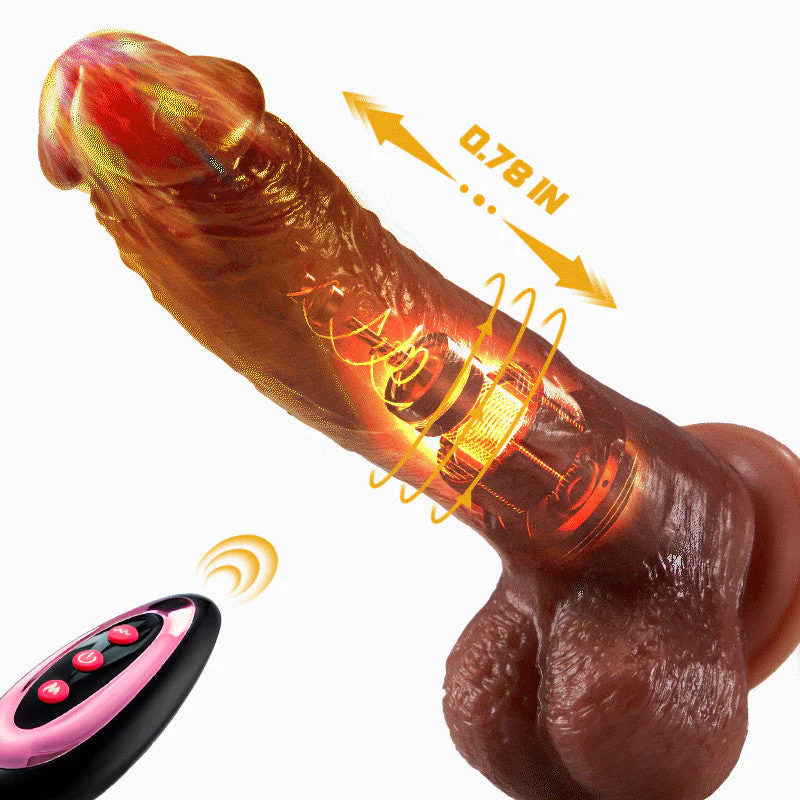 Wald 9 Vibrieren 3 Stoßen 3 Rotieren Realistischer Dildo Vibrator 22,5 cm Heizung - Image 2