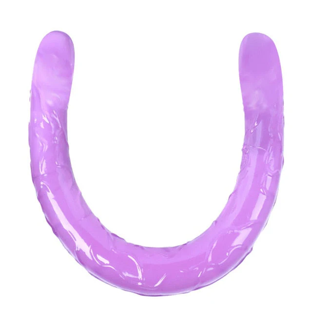 Double Long Soft Jelly Realistic Dildo - Image 4