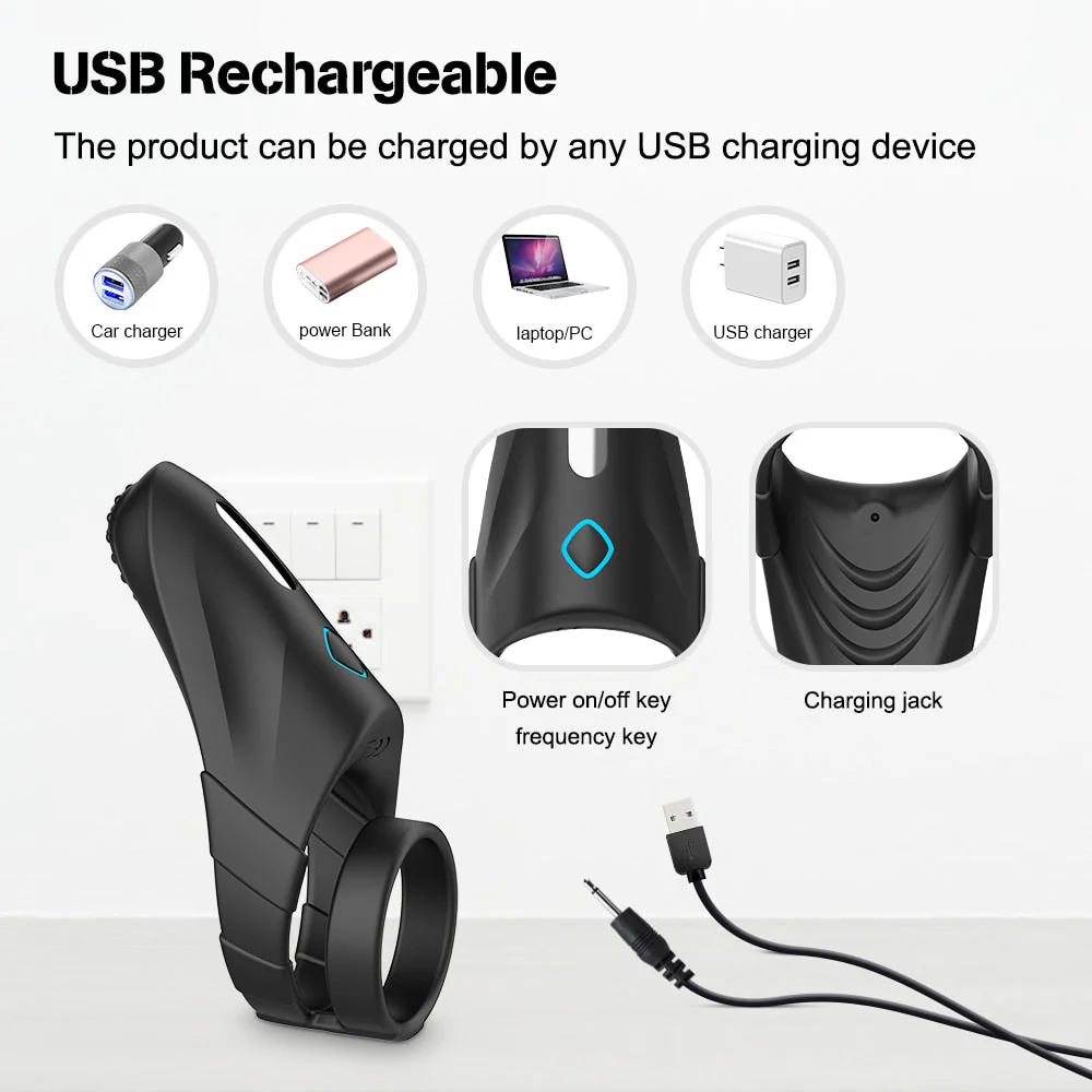 Double Penis Ring Vibrator with Taint Teaser - Image 6
