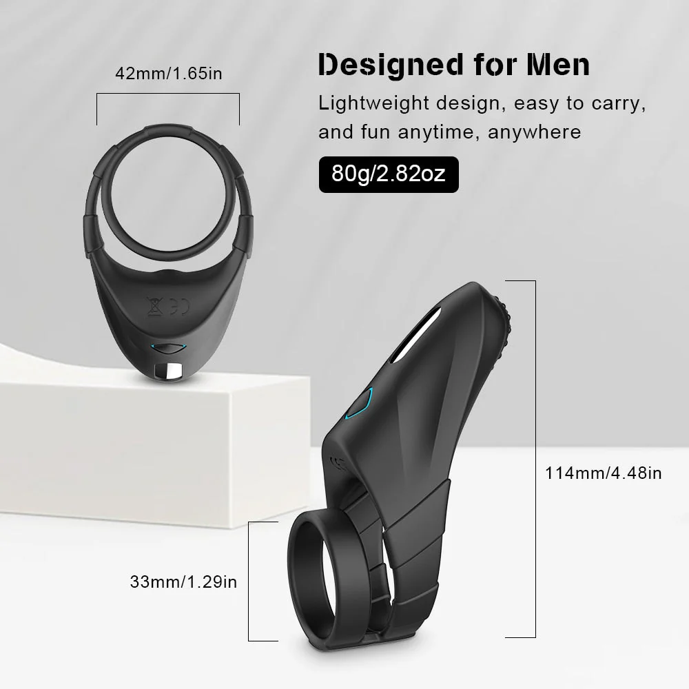 Double Penis Ring Vibrator with Taint Teaser - Image 9