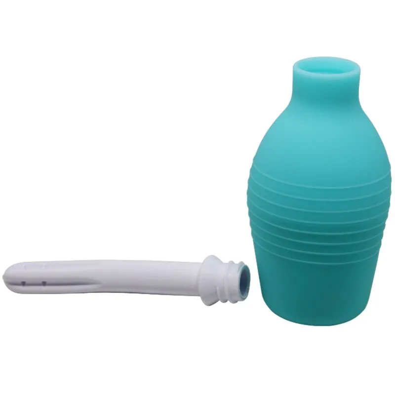 Douche Anale Silicone Bleue Imperméable - Image 4