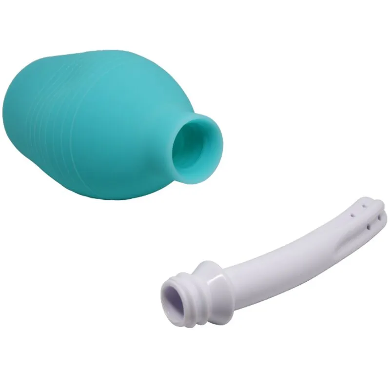 Douche Anale Silicone Bleue Imperméable - Image 6