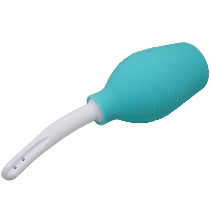 Douche Anale Silicone Bleue Imperméable - Image 7