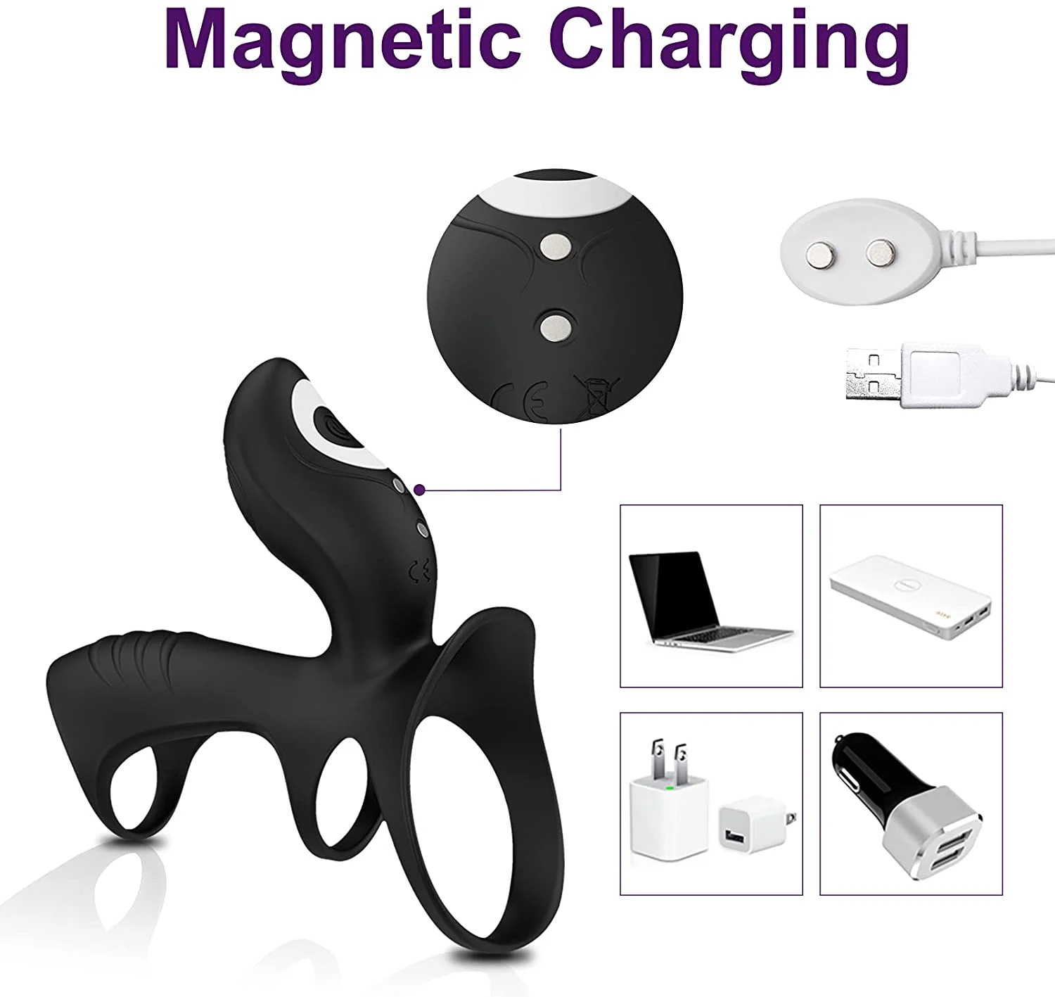 Dual-Motor Penis Ring Couple Vibrator - Image 4