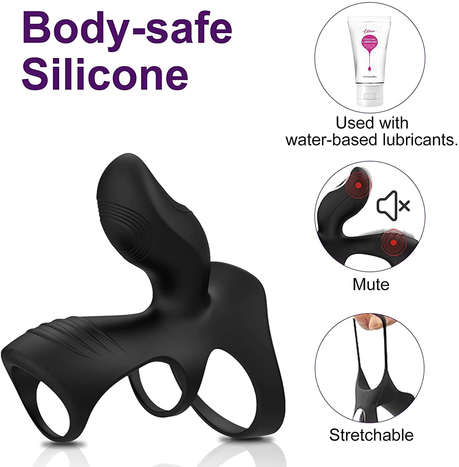 Dual-Motor Penis Ring Couple Vibrator - Image 5