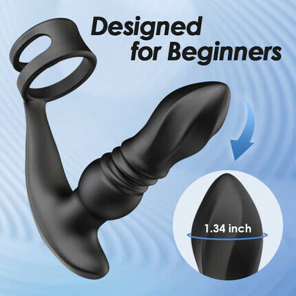 THORY - Thrusting Prostate Massager with Double Cock Rings - Image 3