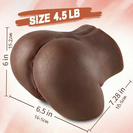 Elowen - 4.5 LBS Chocolate Anal Realistic Butt Male Masturbator - Image 6