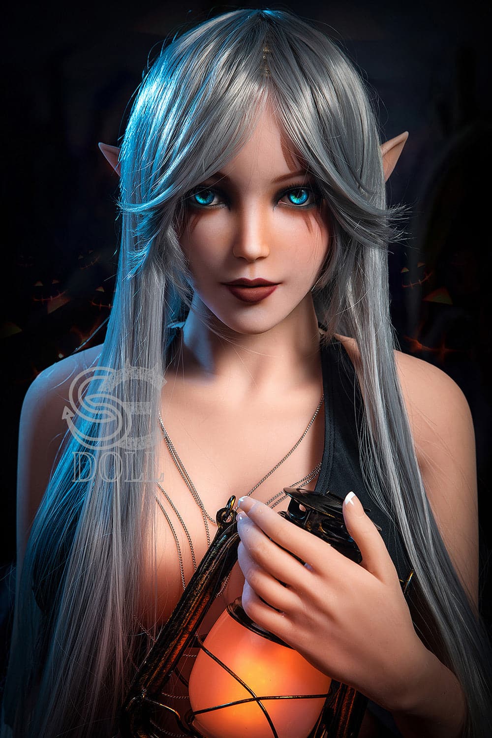 EU In Stock-150cm/4 ft 11 in E-Cup Fairy Elf Anime Fantasy Sex Doll - Samantha.F (Elsa) - Image 2