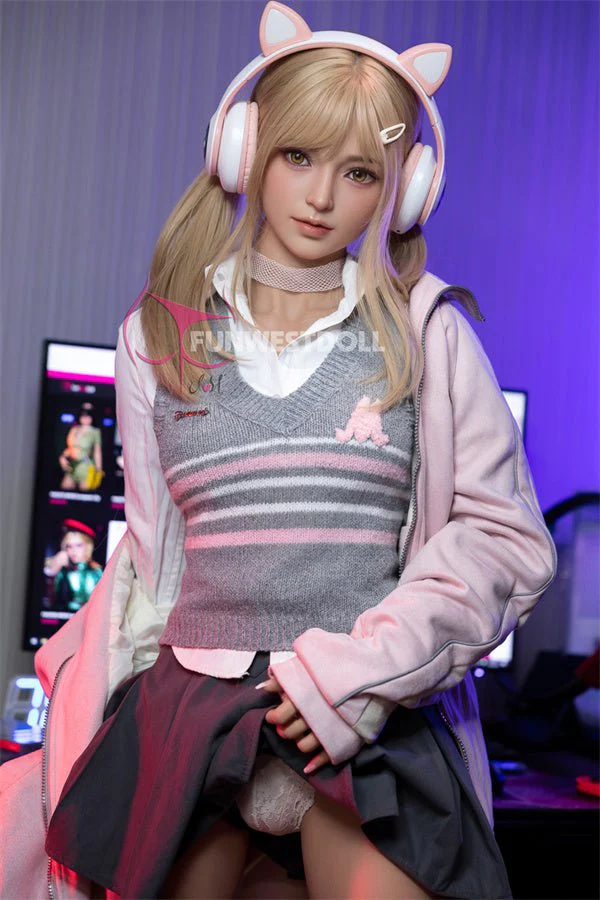 EU In Stock - 159cm/5ft3 A-cup American Cosplay TPE Sex Doll - #038 Natural Alice - Image 5