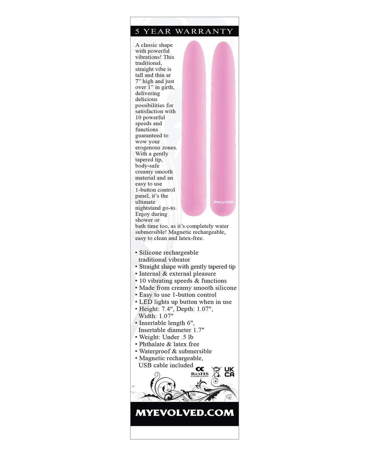 Evolved Carnation Classic Vibrator G-bliss O-maker - Pink - Image 2
