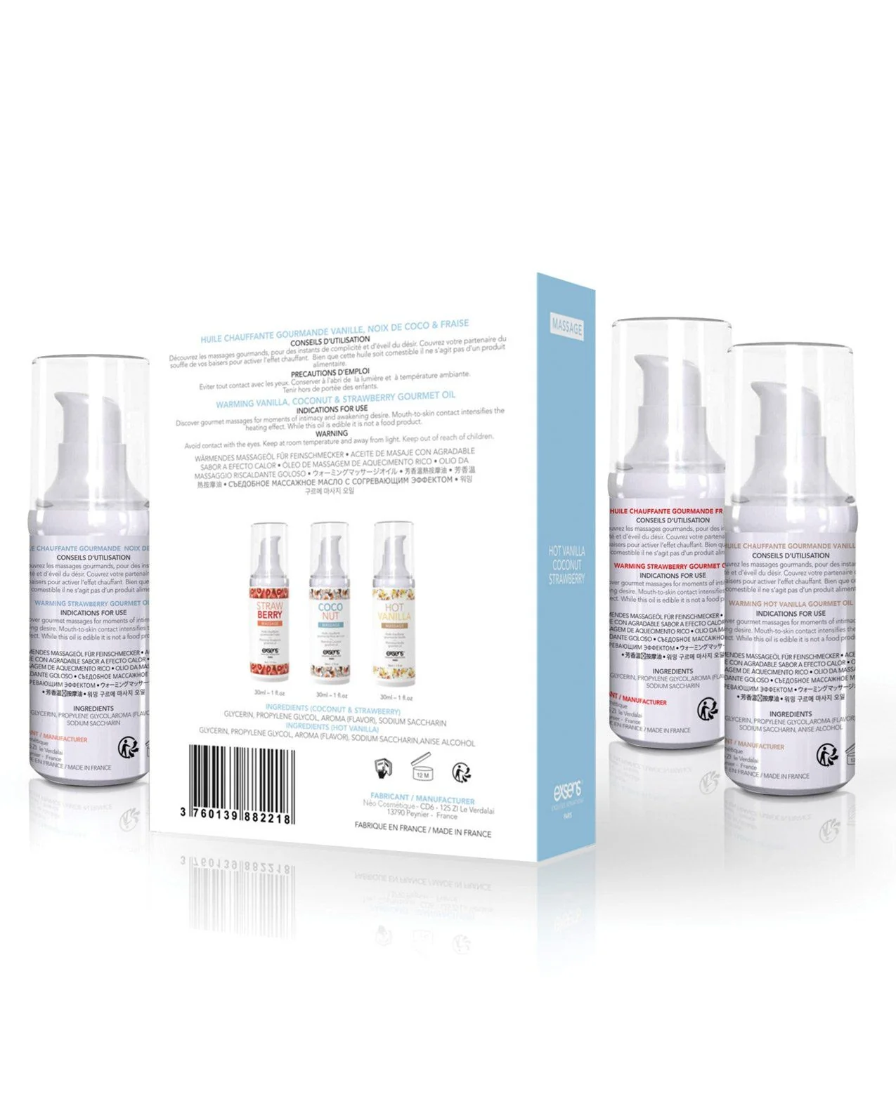 EXSENS of Paris Let's Travel Massage Oil Set - Image 2