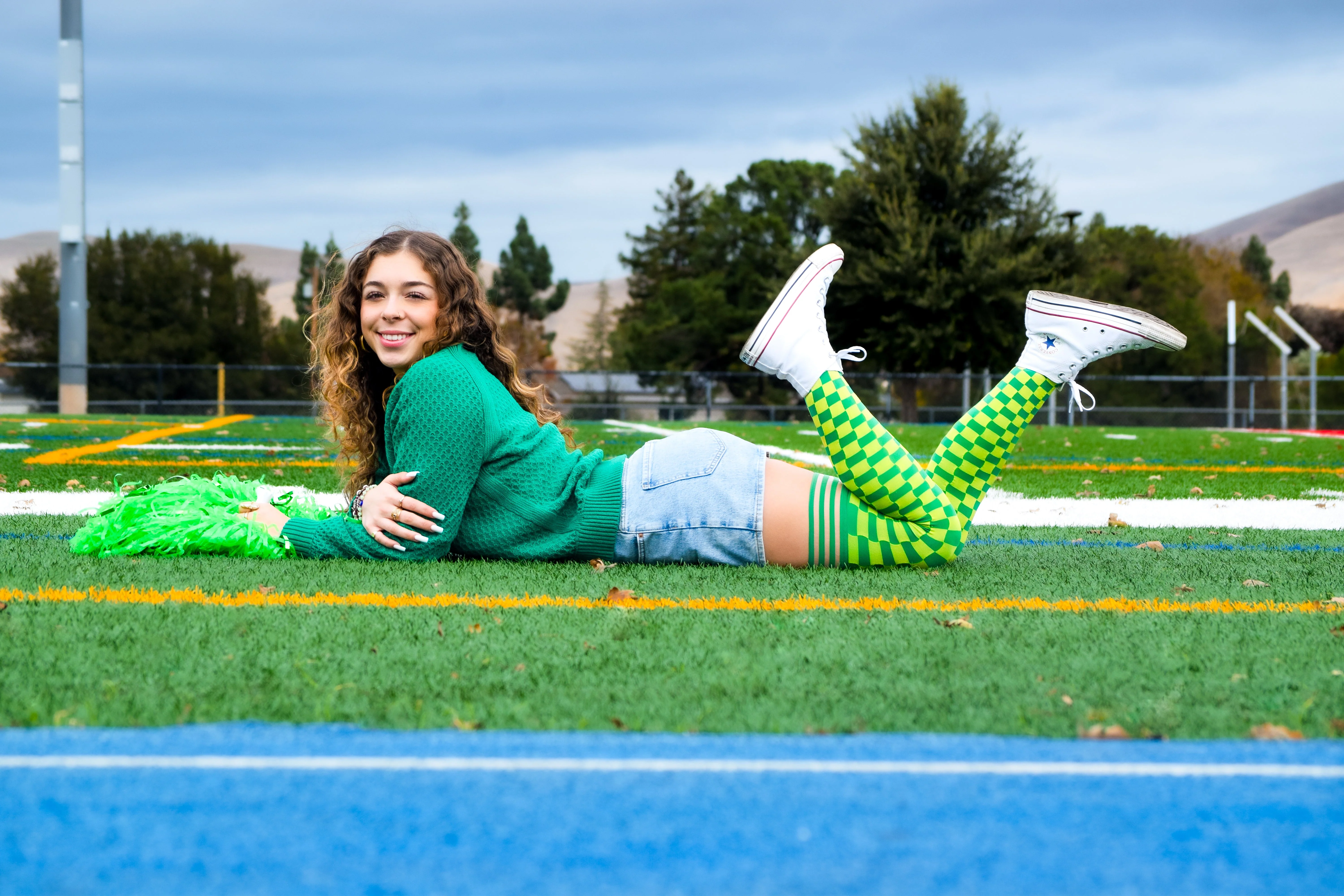 Game Day! - Green & Yellow Thigh-Highs - Image 2