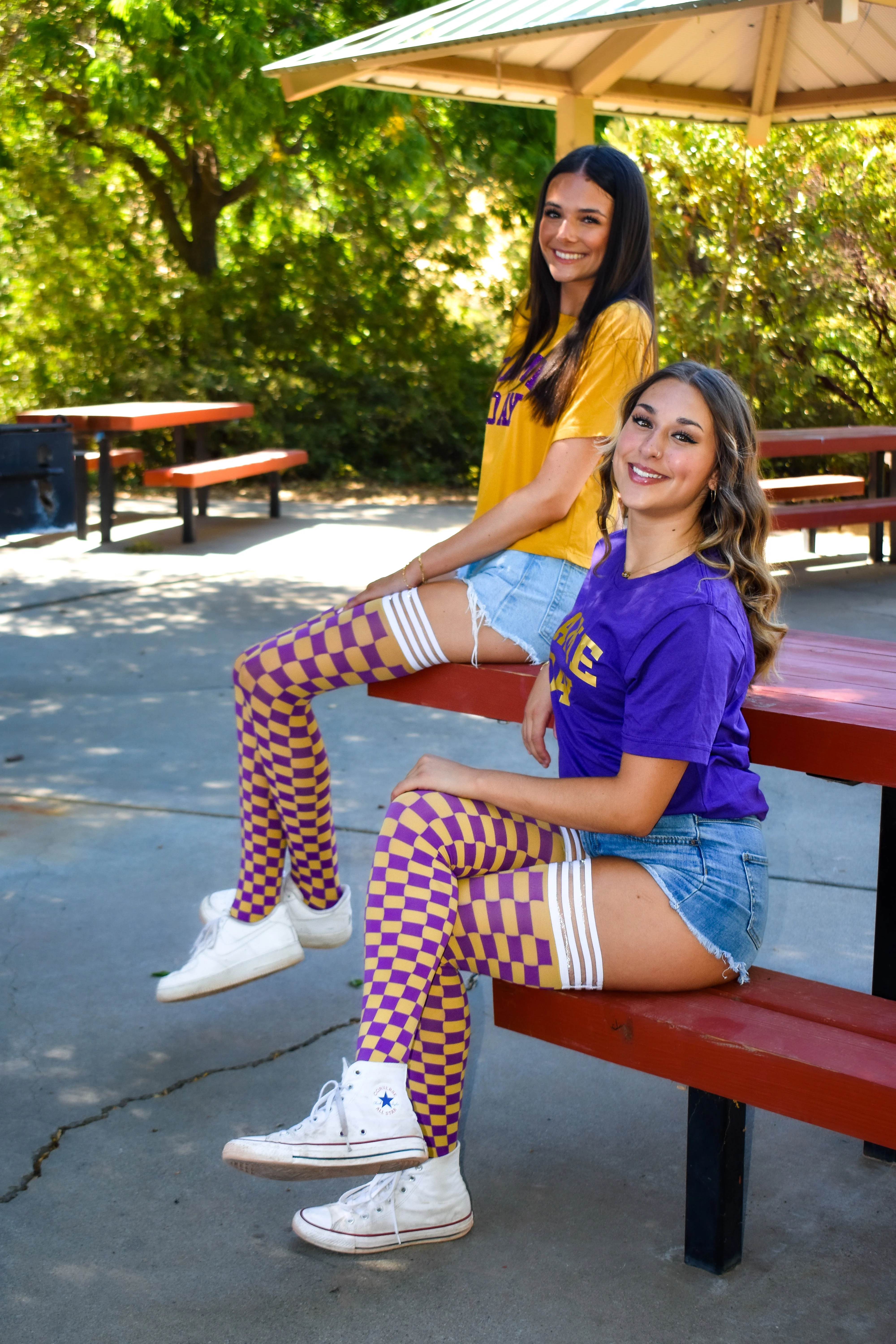 Game Day! - Purple & Gold Thigh-Highs - Image 3