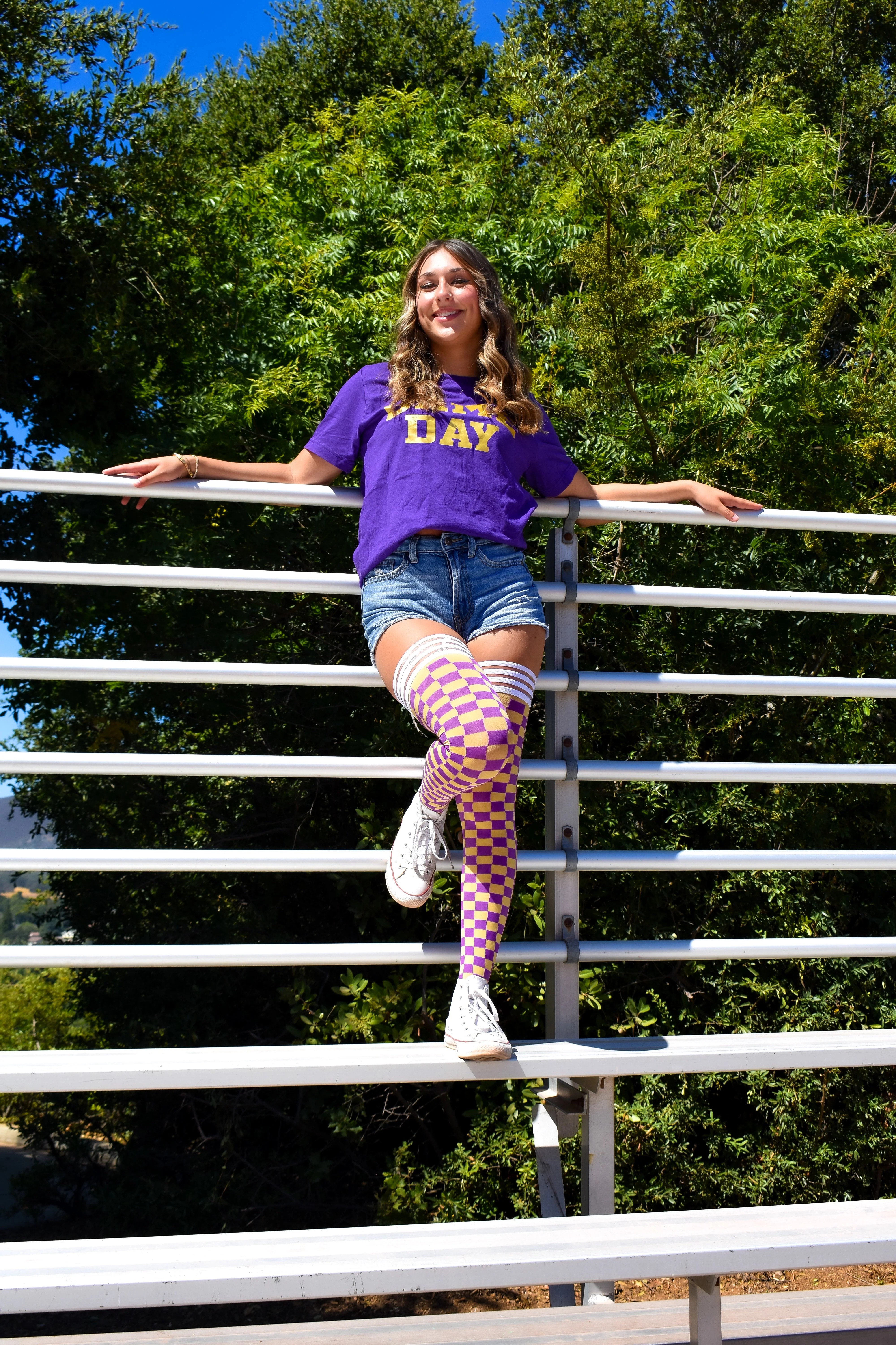 Game Day! - Purple & Gold Thigh-Highs - Image 4