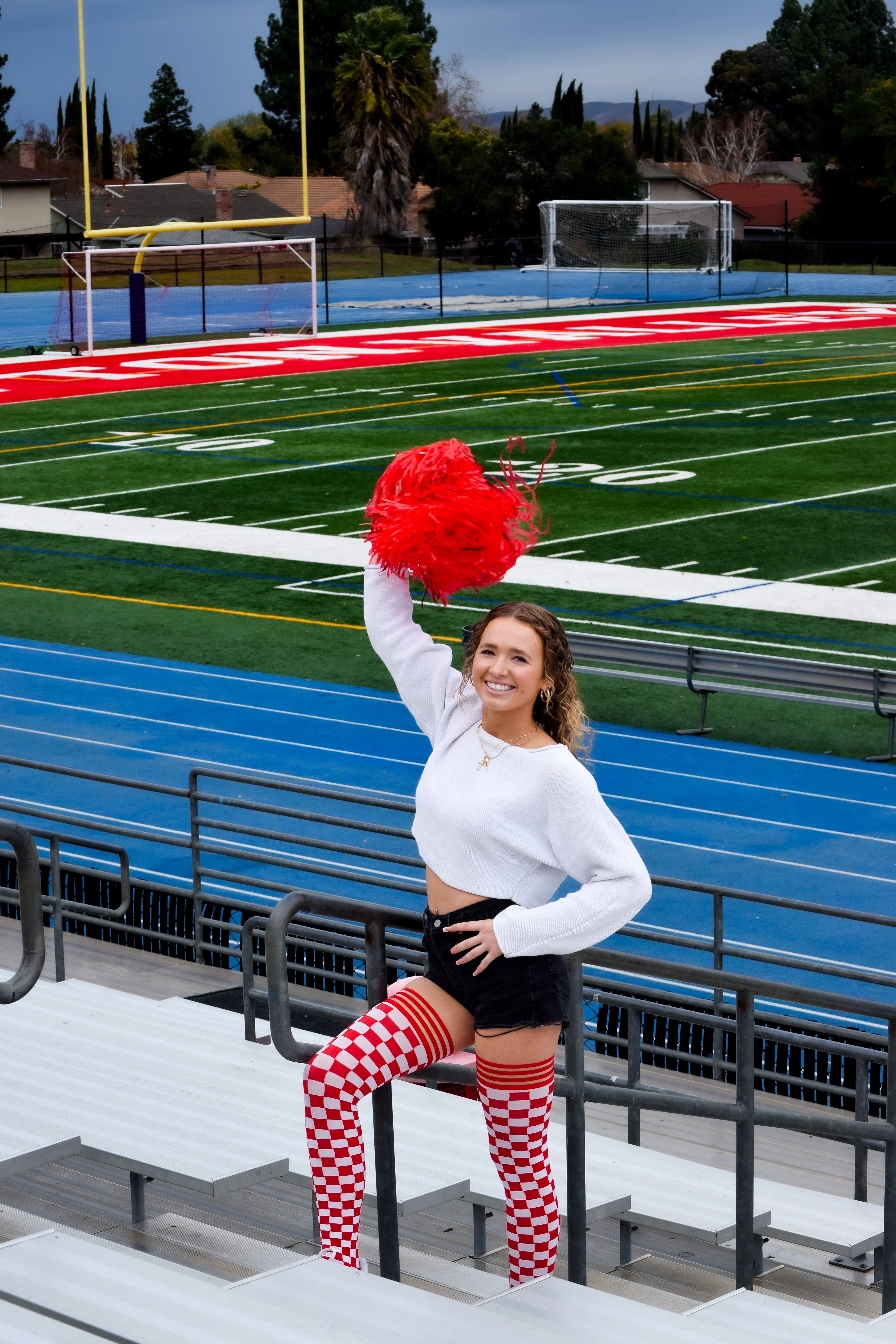 Game Day! - Red & White Thigh-Highs - Image 2