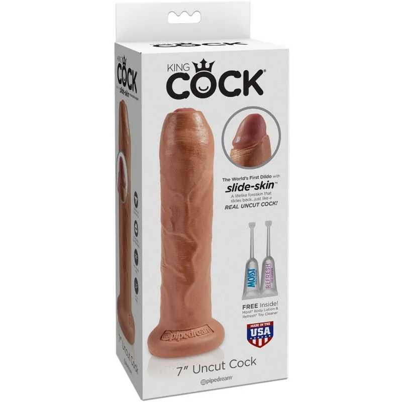 Gode réaliste avec prépuce rétractable et ventouse - Image 2