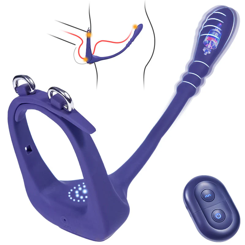 Herr der Ringe 10 Vibrierender Analmassager mit Penisring - Image 2