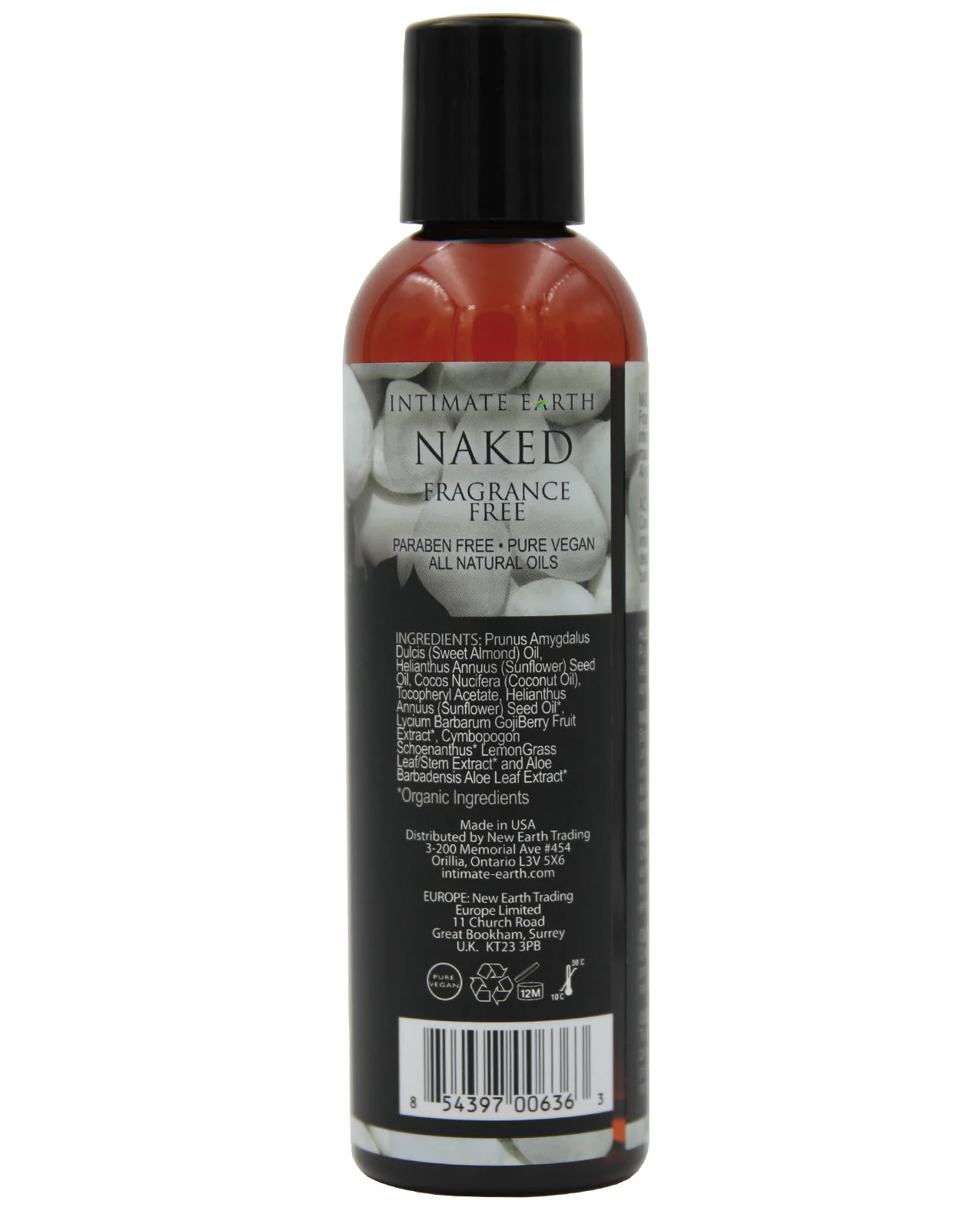Intimate Earth Massage Oil - 120 ml Naked - Image 2