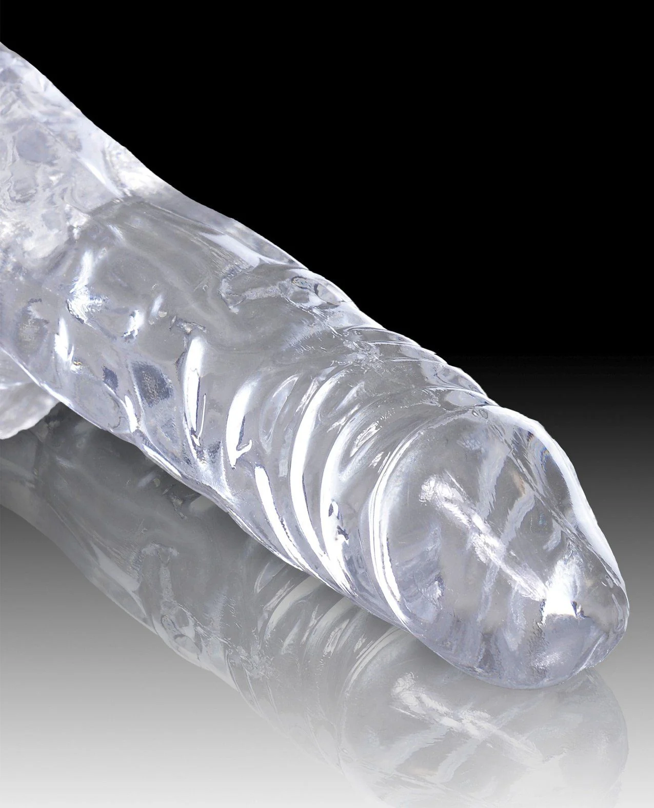 King Cock Clear 4" Cock w/Balls - Image 4