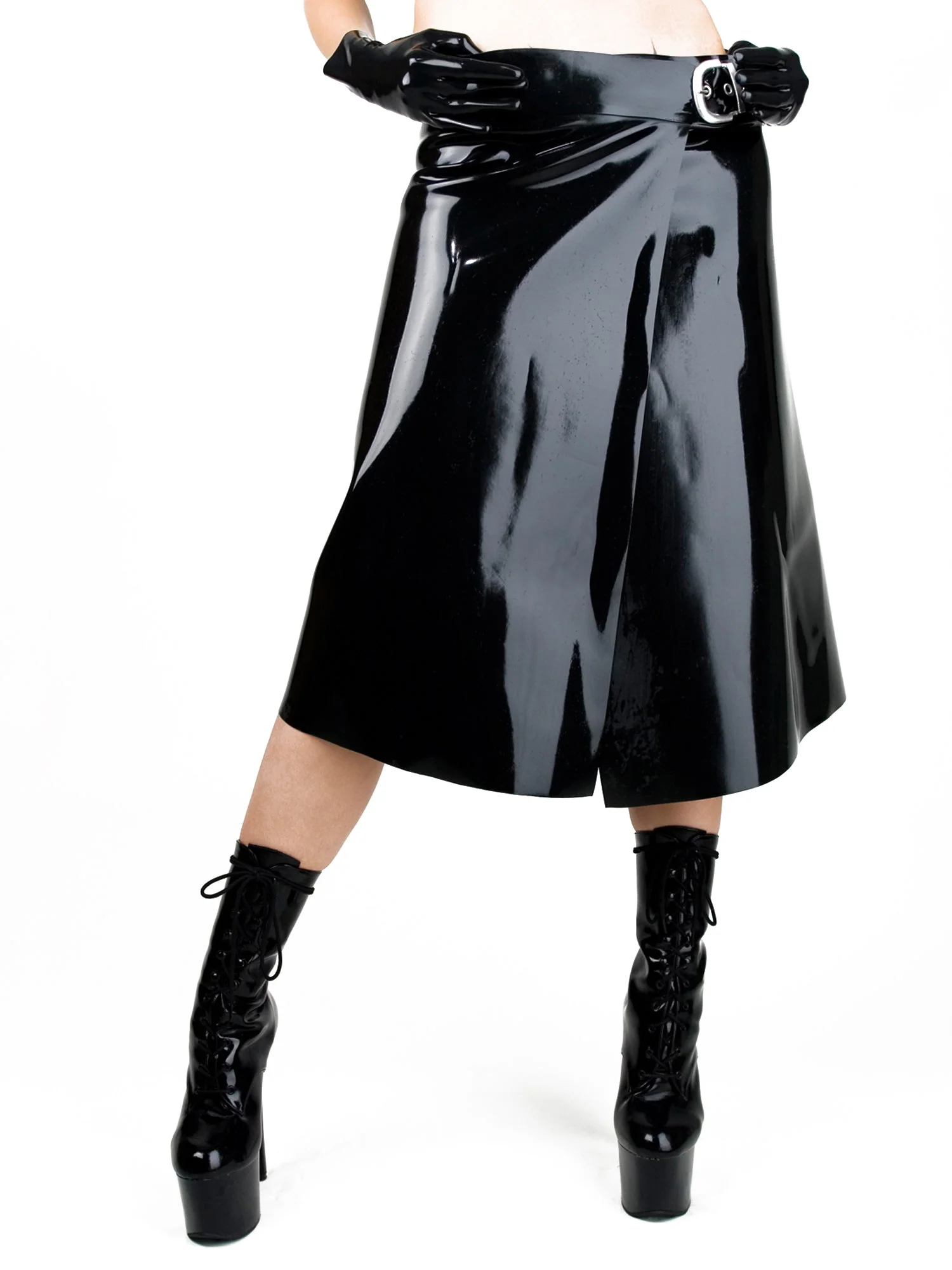 Latex/Rubber Black Kilt - Image 4