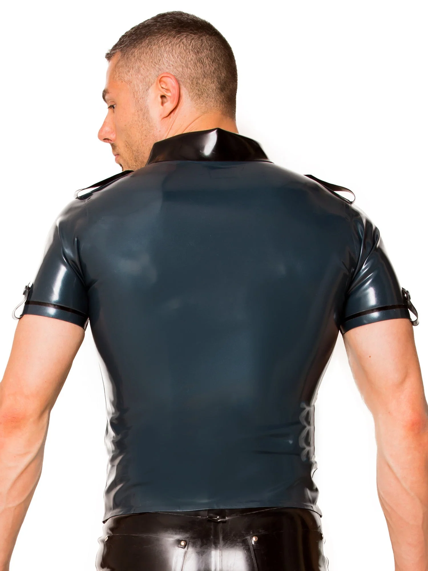 Latex/Rubber Midnight Shirt - Image 2