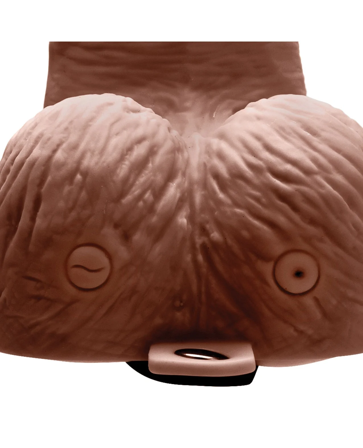 Lux Fetish 6" Rechargeable Strap On w/Balls - Brown - Image 5