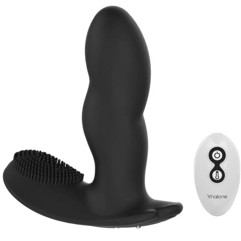 Masseur Télécommandé Intime Silicone Noir - Image 2