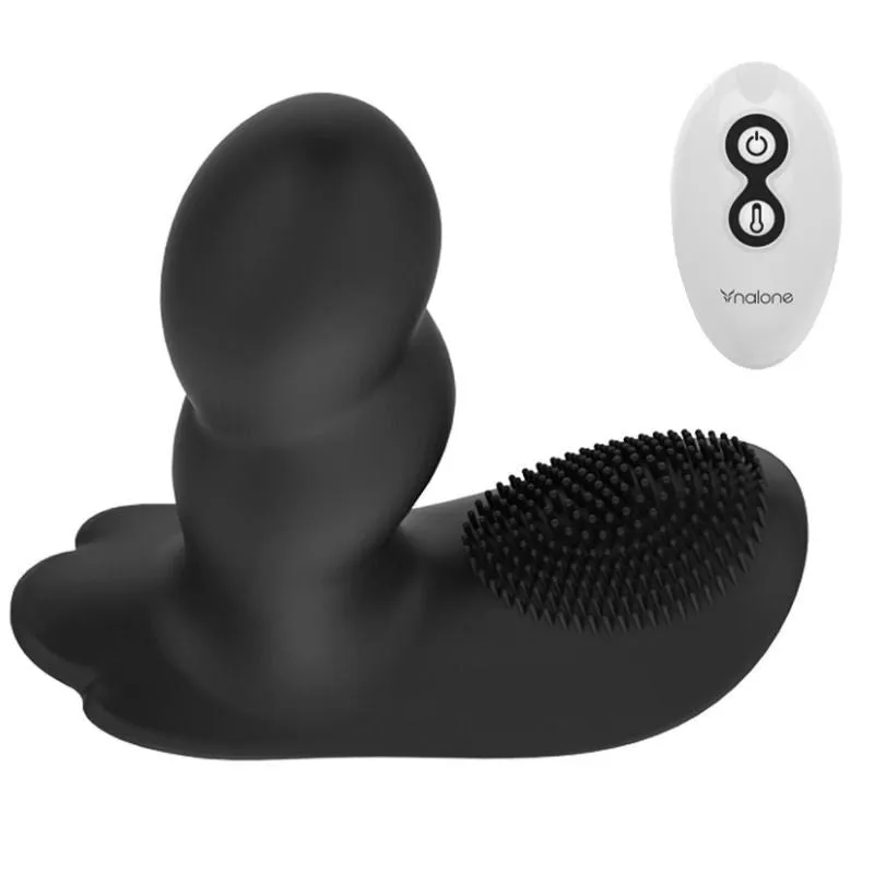 Masseur Télécommandé Intime Silicone Noir - Image 3