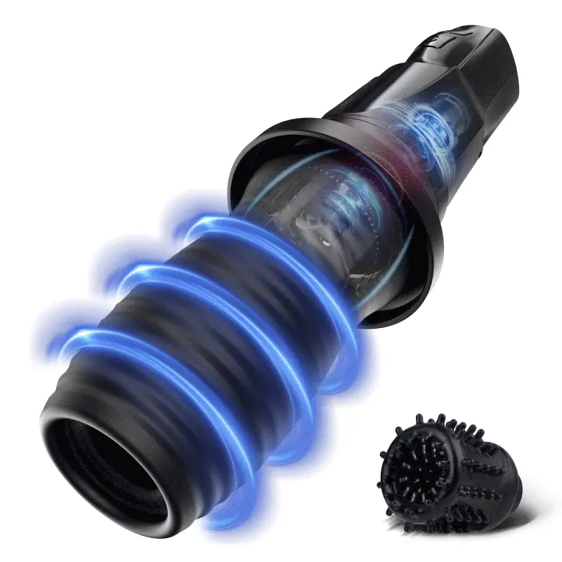 DARK LORD 7 Rotation 10 Vibrationen 360° Rotation Masturbation Cup