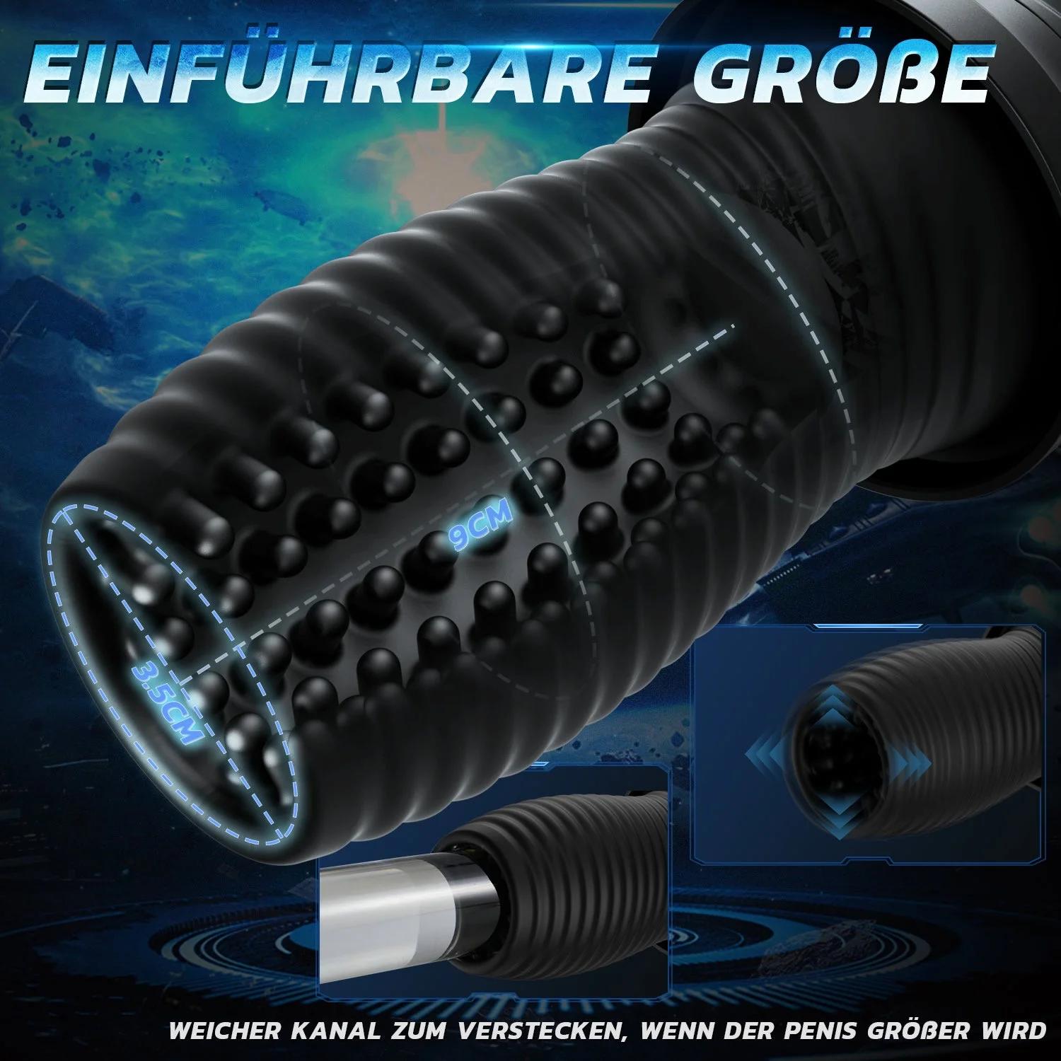 DARK LORD 7 Rotation 10 Vibrationen 360° Rotation Masturbation Cup - Image 6