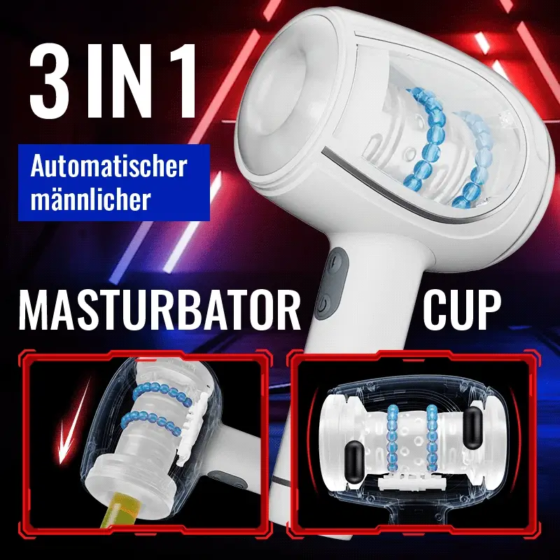 Handheld Automatische 6 Frequenz schiebende Vibration Männlich Masturbator - Image 5