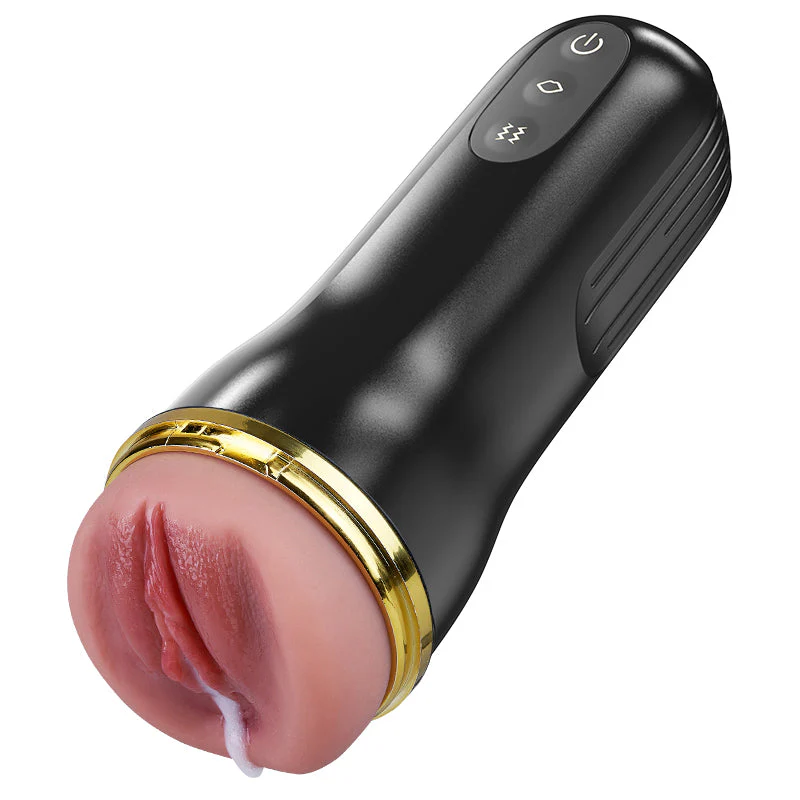 5 Sucking 10 Vibrating Simulated Vagina Eingang Männliche Masturbation Cups - Image 2