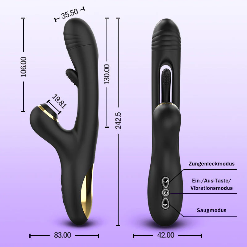 Naraku 3 IN 1 Saugen-Flapping Vibrator G Punkt Klitoral Stimulator mit 7 Modi Massager - Image 7