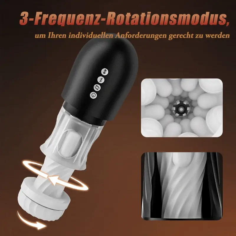 Rocket Cup Masturabtor 3 Rotierend 5 Vibrierend Dehnbar & Heizen - Image 4