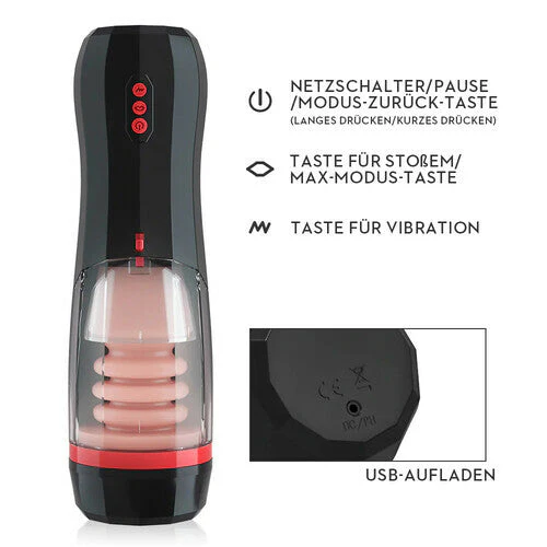CLIMBER Saugen Vibrieren Stoßen Vokalisierung 4 IN 1 Cup Masturbator - Image 8