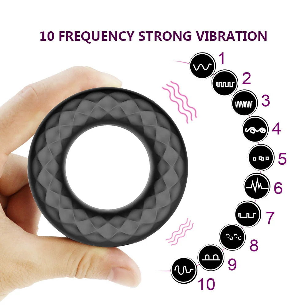 Vibrating Penis Ring/Men Cock Ring Vibrator - Image 3