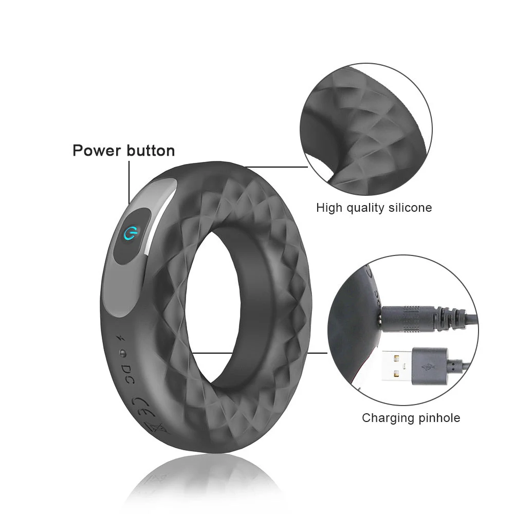 Vibrating Penis Ring/Men Cock Ring Vibrator - Image 6