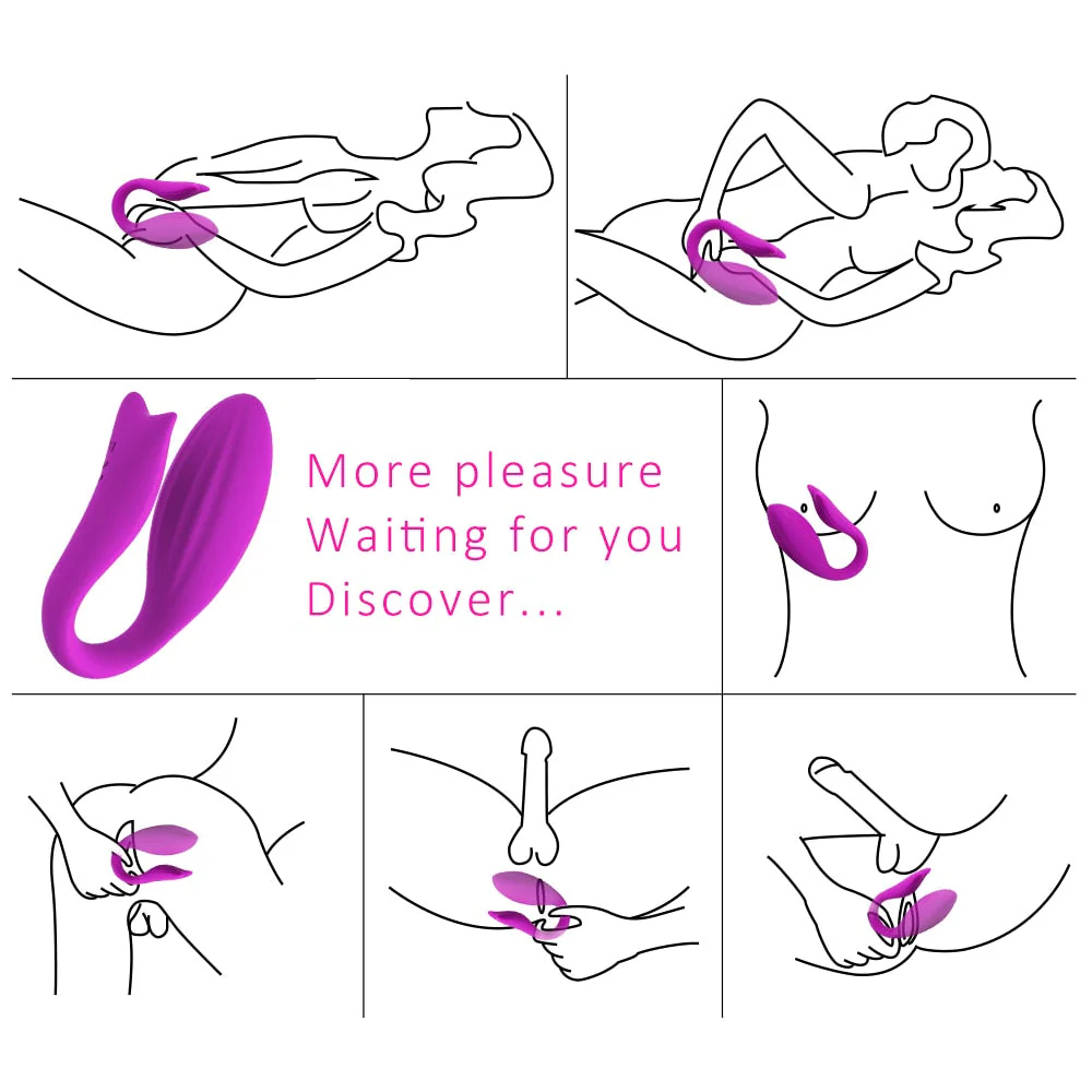 Mermaid Wireless Remote Control Couple Vibrator G-bliss O-maker Toy - Image 11