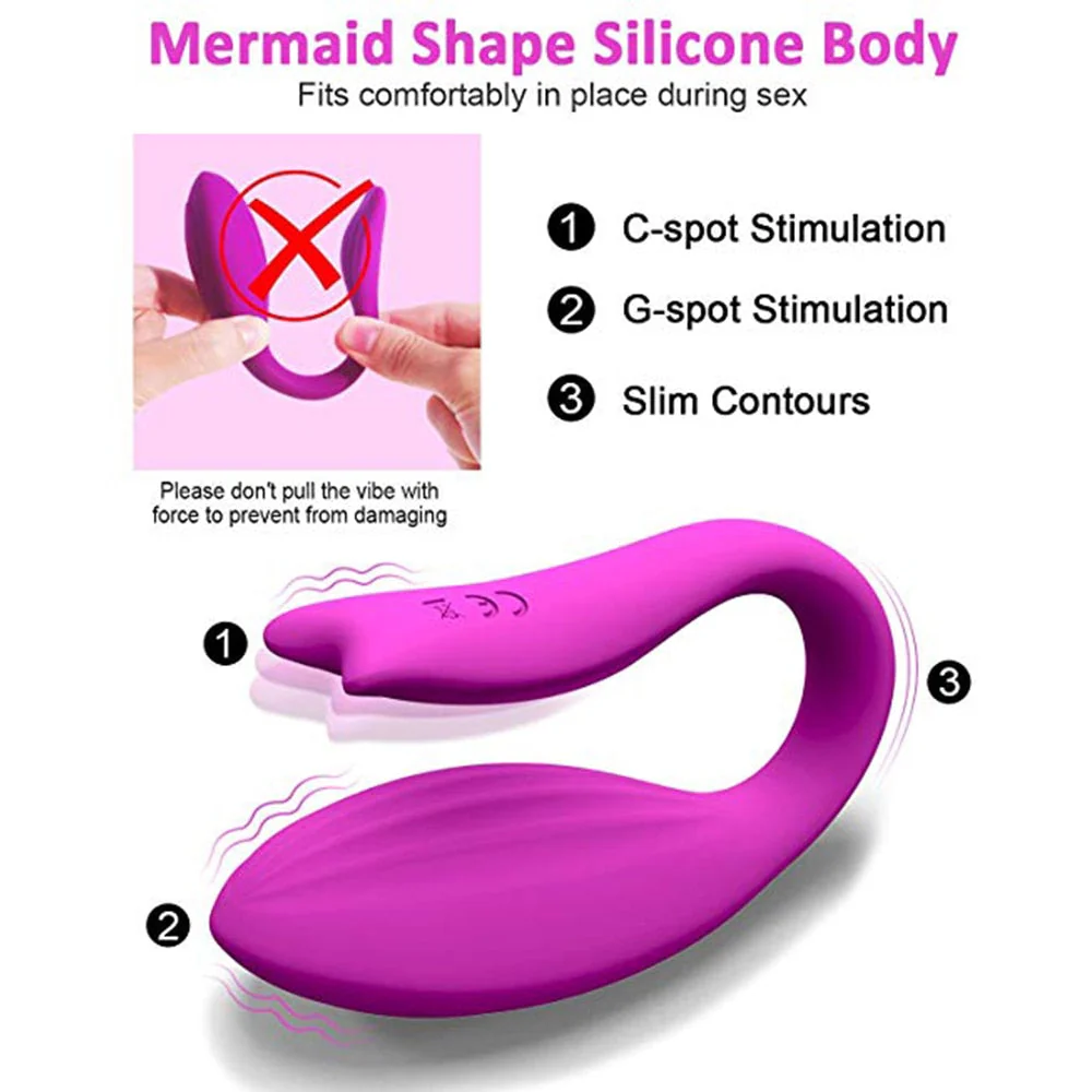 Mermaid Wireless Remote Control Couple Vibrator G-bliss O-maker Toy - Image 8