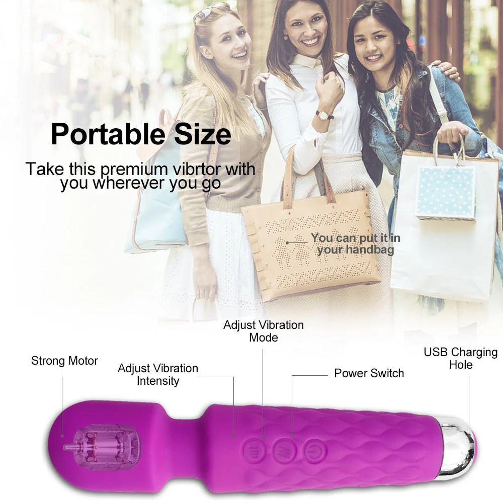 Mini AV Magic Wand Massager G-bliss O-maker Toy - Image 9