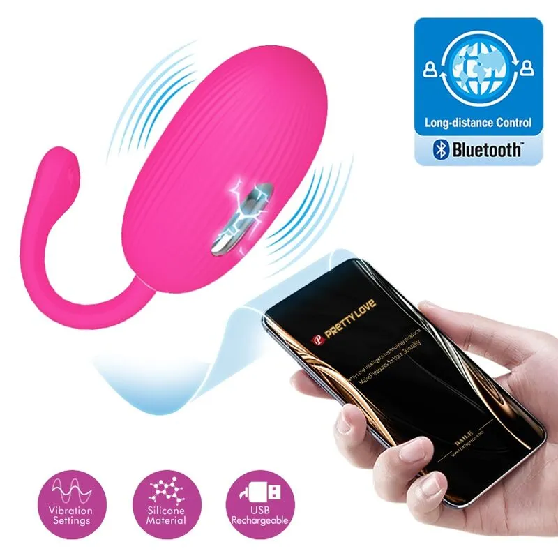 Œuf Vibrant Rose Télécommandé Par Application - Image 8